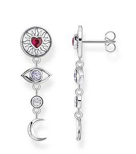 Thomas Sabo Sterling Eye Moon Heart Moon Drop Earring