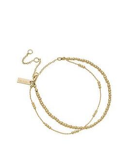 Chlobo Gold Mini Cute Triple Bobble Chain Anklet