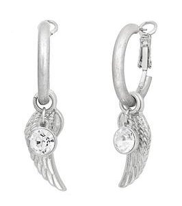 Bibi Bijoux Silver 'Serenity' Interchangeable Hoop Earrings