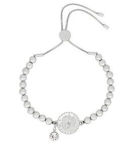 Bibi Bijoux Silver 'Starlit Harmony' Disc Friendship Bracelet