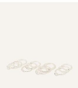 Accessorize Crystal Rings 12 Pack