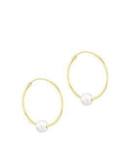 Love Gold 9Ct Yellow Gold 5Mm Fresh Water Pearl Sleeper Earring