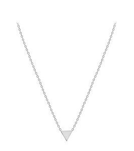 The Love Silver Collection Sterling Silver Triangle Necklace