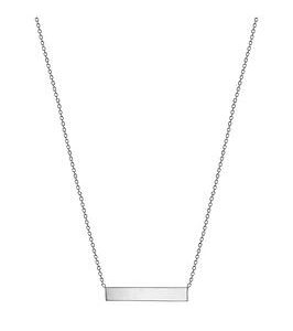 The Love Silver Collection Sterling Silver Horizontal-Bar Necklace