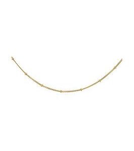 The Love Silver Collection Sterling Silver Yellow Gold Plated Satellite Chain