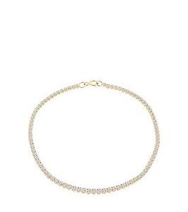 Love Gold 9Ct Yellow Gold With Cz Tennis Bracelet