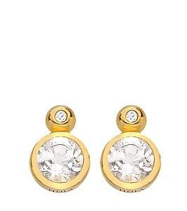 Hot Diamonds Hdxgem Droplet Earrings - White Topaz