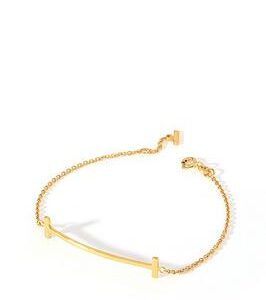 The Love Silver Collection Gold Plated Sterling Silver T Bar Bracelet