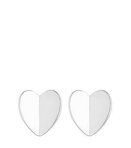 Simply Silver Sterling Silver 925 Heart Stud Earrings