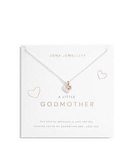 Joma Jewellery A Little , Godmother , Silver And Rose Gold , Necklace , 46Cm + 5Cm Extender