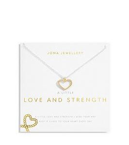 Joma Jewellery A Little , Love And Strength , Silver And Gold , Necklace , 46Cm + 5Cm Extender