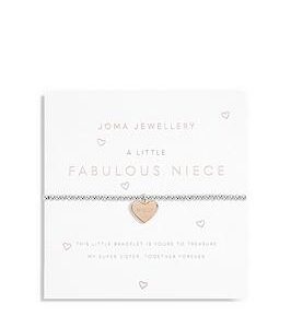 Joma Jewellery A Little , Fabulous Niece , Silver And Rose Gold , Bracelet , 15.5Cm Stretch