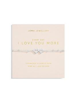 Joma Jewellery Forever Yours Love Collection , Every Day I Love You More , Silver , Bracelet , 18Cm + 3Cm Extender