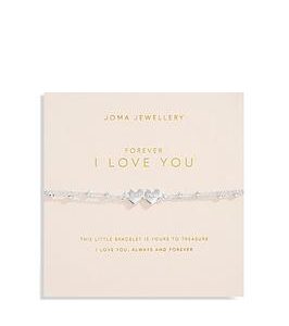 Joma Jewellery Forever Yours Love Collection , Forever I Love You , Silver , Bracelet , 18Cm + 3Cm Extender