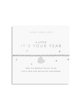 Joma Jewellery A Little , It'S Your Year , Silver , Bracelet , 17.5Cm Stretch