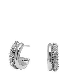 Olivia Burton Entwine Stainless Steel Hoop Earrings