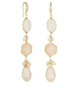 Jon Richard Faceted Stone And Freshwater Pearl Earring