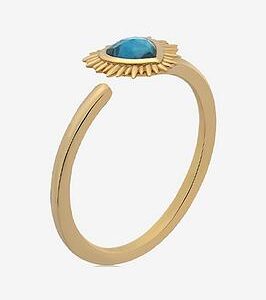 Rachel Jackson Electric Love Blue Topaz Heart Ring