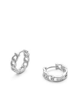 Elk & Bloom Sterling Silver Chain Hoops - Silver