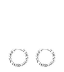 Elk & Bloom Small Silver Thin Hoop Earrings - Silver