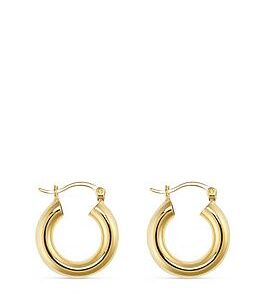 Elk & Bloom Small 14K Gold Thick Hoops - Gold