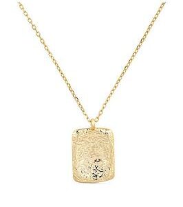 Elk & Bloom Chunky 18K Gold Coin Medallion Necklace - Gold