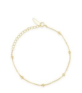 Elk & Bloom Dainty 14K Gold Beaded Bracelet - Gold