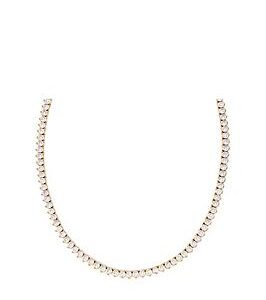 Say It With Diamonds Love Tennis Necklace - Gold