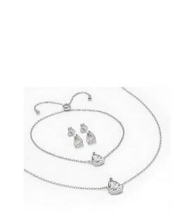 Say It With Diamonds Pear Stone Gift Set - Silver