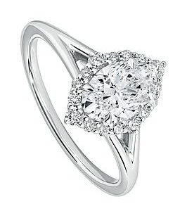 Created Brilliance Mischa 9Ct White Gold 1Ct Tw Lab Grown Diamond Engagement Ring