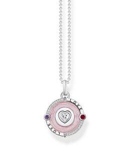 Thomas Sabo Heart Pendant Necklace: Follow Your Heart, Discover Heaven'S Beauty. Encouraging Messages, Intricate Design, Detailed Zirconia Centerpiece