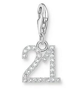 Thomas Sabo Charm Number 21 - 925 Silver And Zirconia