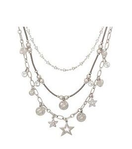 Bibi Bijoux Silver 'Stellar Harmony' Layered Necklace