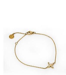 Say It With Diamonds Flower Bracelet - Yellow Gold