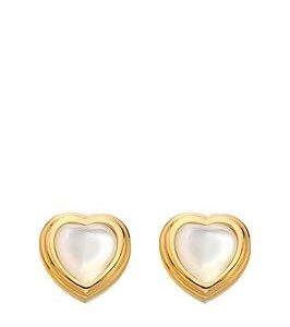 Hot Diamonds Hd X Jj Heart Stud Earrings - Mother Of Pearl