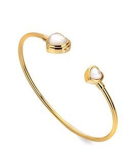 Hot Diamonds Hd X Jj Heart Bangle - Mother Of Pearl