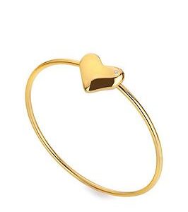 Hot Diamonds Hd X Jj Desire Bangle - Gold Plated