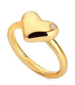 Hot Diamonds Hd X Jj Desire Ring - Gold Plated