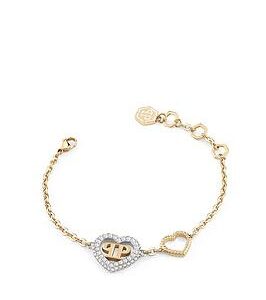 Philipp Plein Rocked Hearts Ip Yellow Gold Bracelet